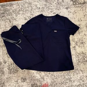 Women’s Figs Scrub Set- Navy Blue